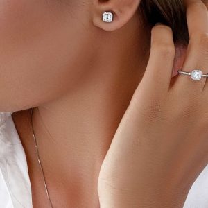 سرویس جواهری تراش نقره /هدیه خاص دخترانه/ کادو تولد لاکچری