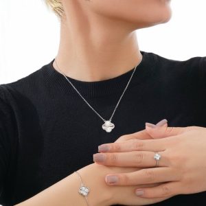 سرویس ونکلیف نقره / هدیه عاشقانه دخترانه /کادو تولد لاکچری و خاص