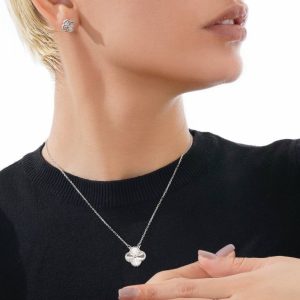 نیمست ونکلیف نقره / هدیه خاص دخترانه /کادو تولد لاکچری